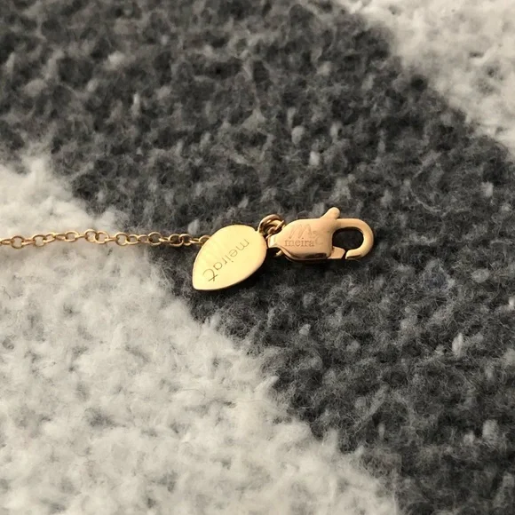 Meira T 14K Rose Gold Diamond Moon Star Necklace - Picture 10 of 15